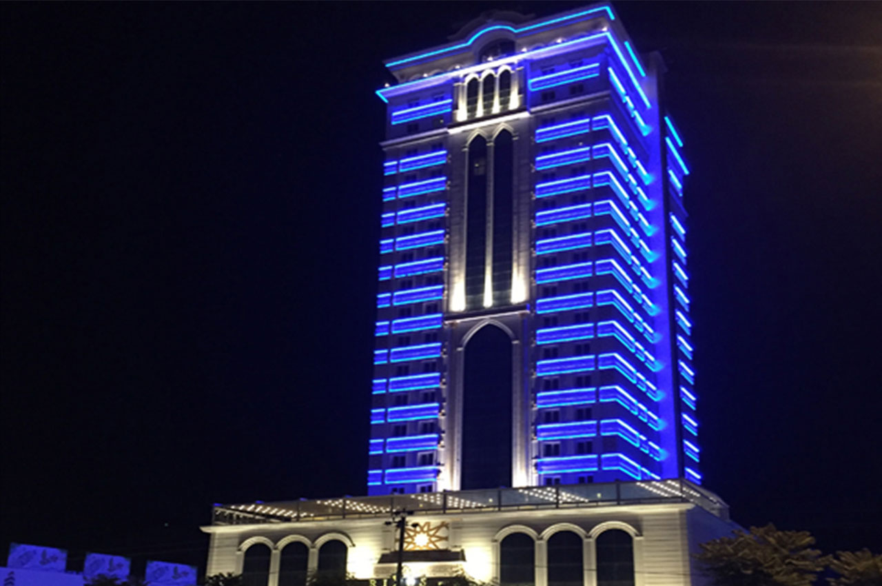 Rixos Hotel Dış Cephe Aydınlatma Projesi